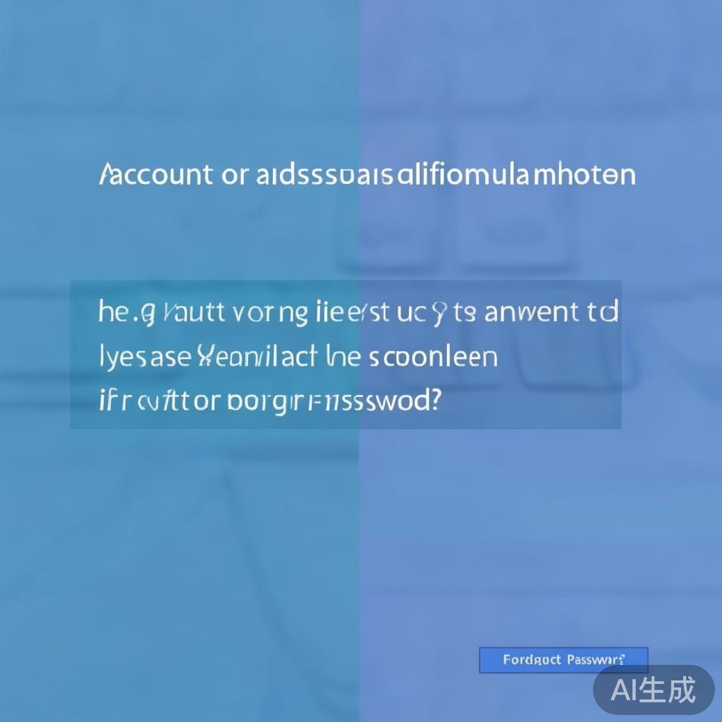 账号或密码错误是最常见的登录失败原因。用户在登录时